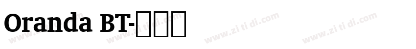 Oranda BT字体转换